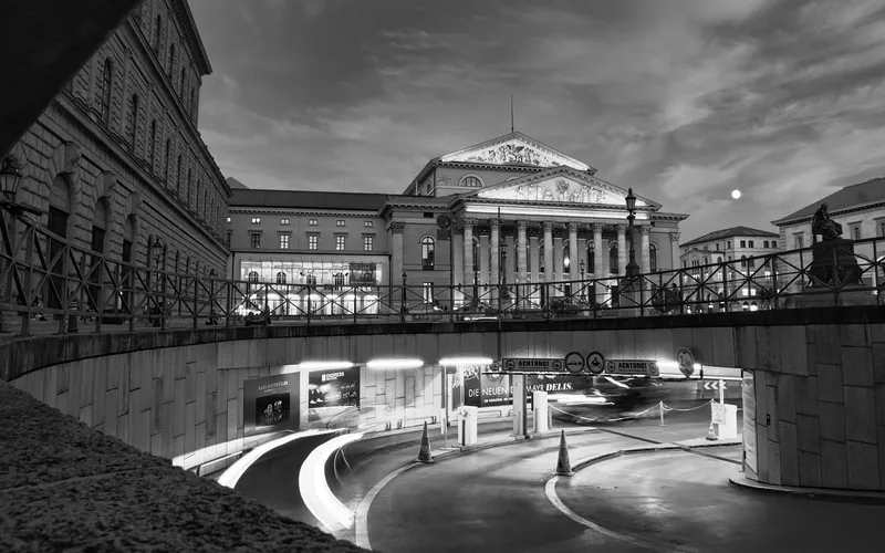 Germany theatre eve moon lighting